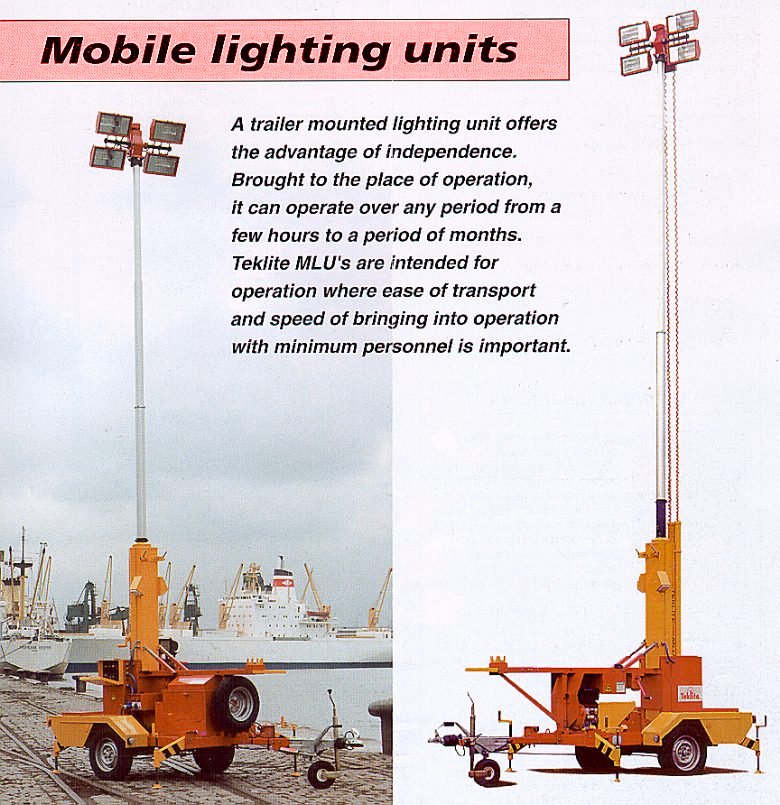 Clark Masts Teklite MLU Series lighting units