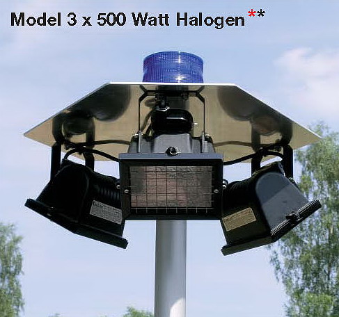 TF300ENT - 3 x 500w Halogen Lamp Unit